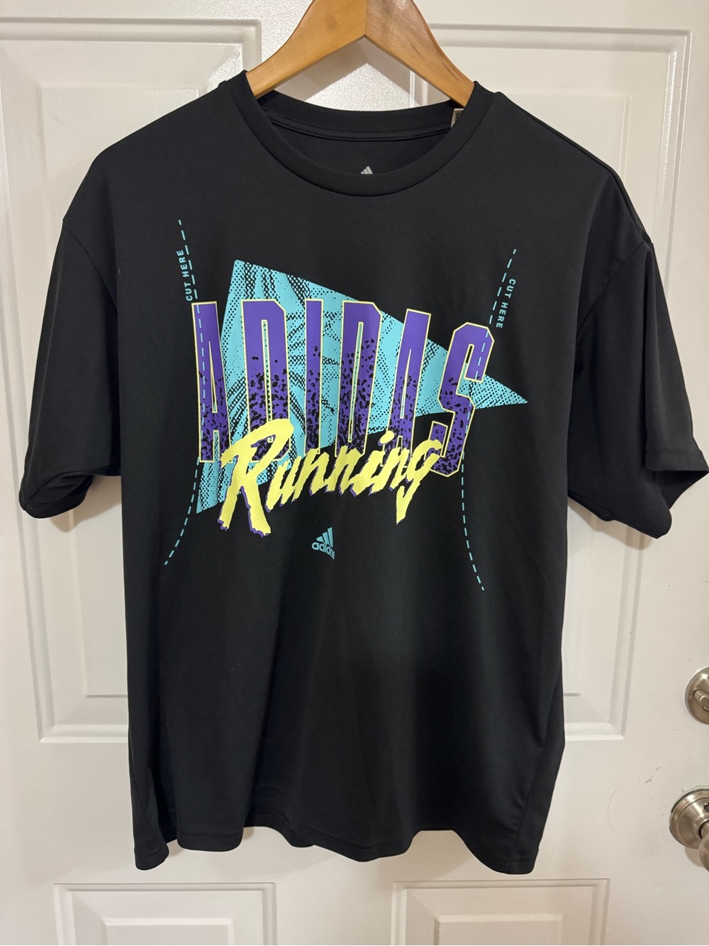 Adidas Men’s Black Running Graphic Tee